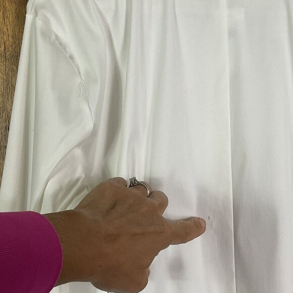 NWT Ann Taylor Factory White Button-down Blouse, Women's XL - Picture 9 of 13